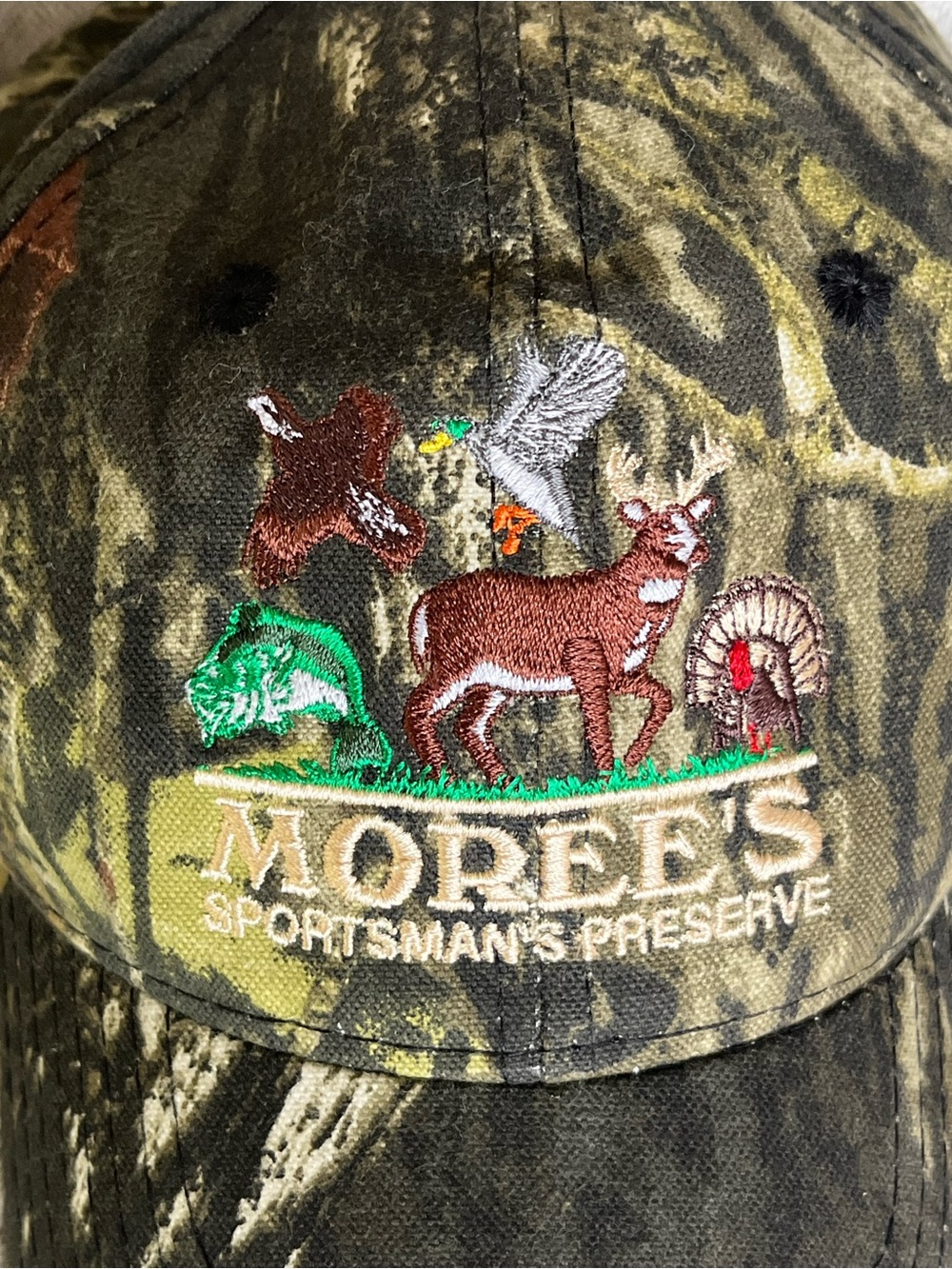 Port Authority Mossy Oak Camo Hunting Hat Mopee’s Sportsman’s Preserve NWT - Picture 2 of 7